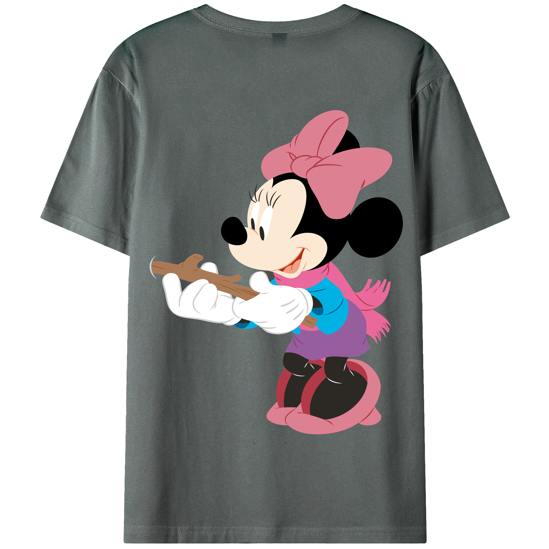 （画像用） ミッキーマウス Mickey Mouse 綿100％半袖Tシャツ（背面プリント）